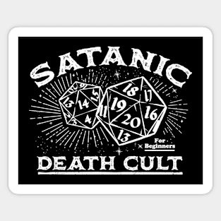 Satanic Death Cult for beginners -White Sticker